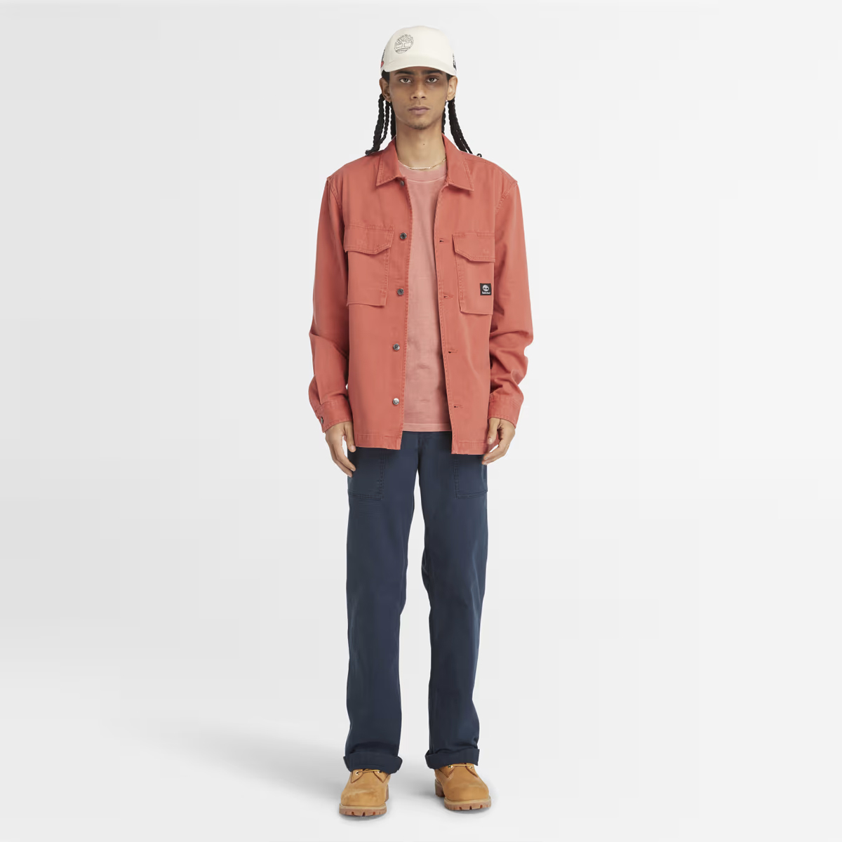 Timberland T-Shirt Merrymack River Chest Pocket Hot Sauce - 3 Timberland T-Shirt Merrymack River Chest Pocket Hot Sauce - 3