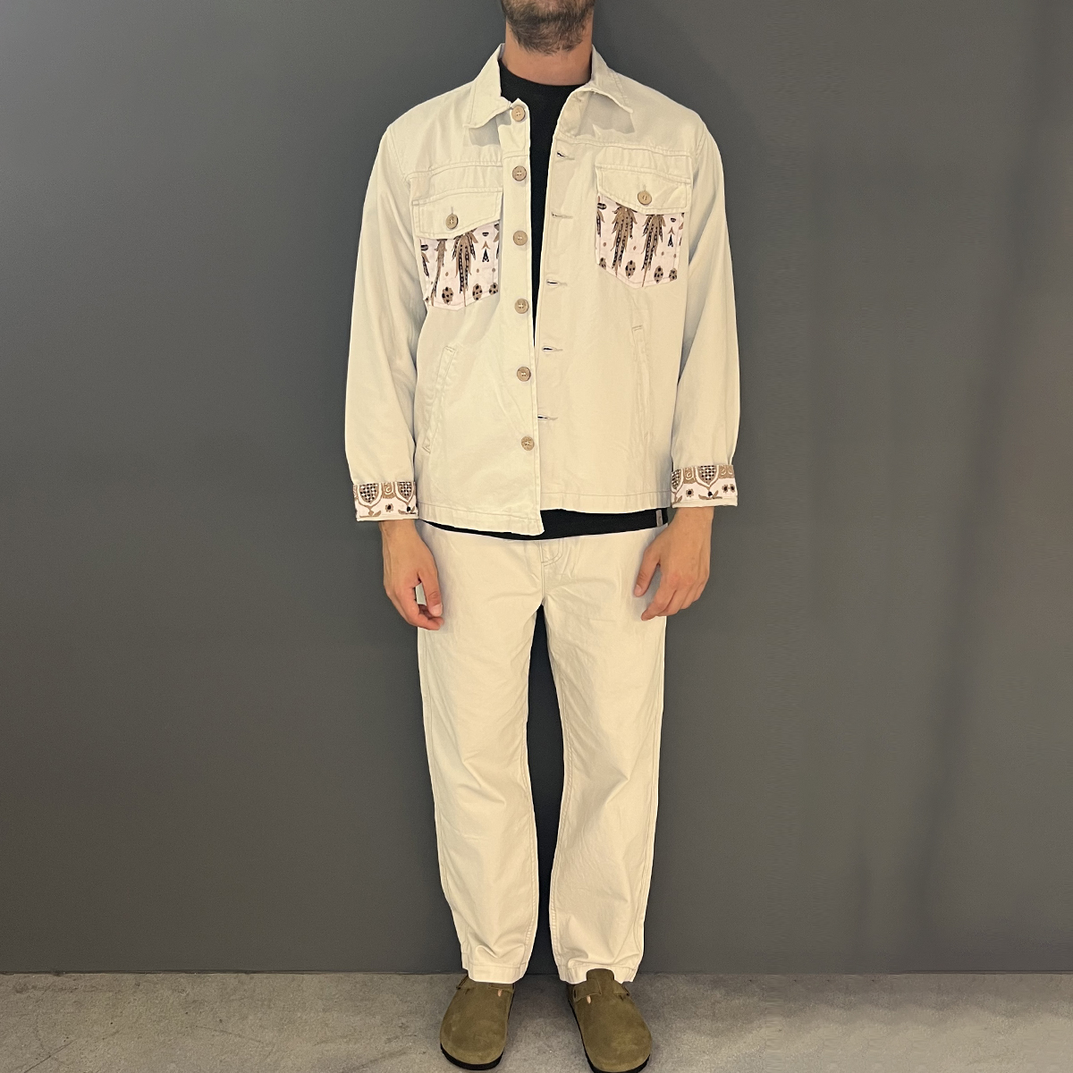 Tooco Pantaloni Canvas Essential Off White - 2 Tooco Pantaloni Canvas Essential Off White - 2