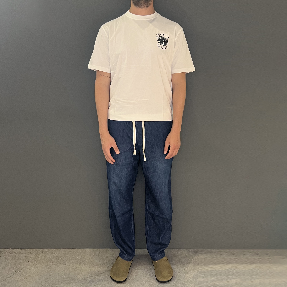 Tooco Pantaloni Chambray Dark Denim - 2 Tooco Pantaloni Chambray Dark Denim - 2