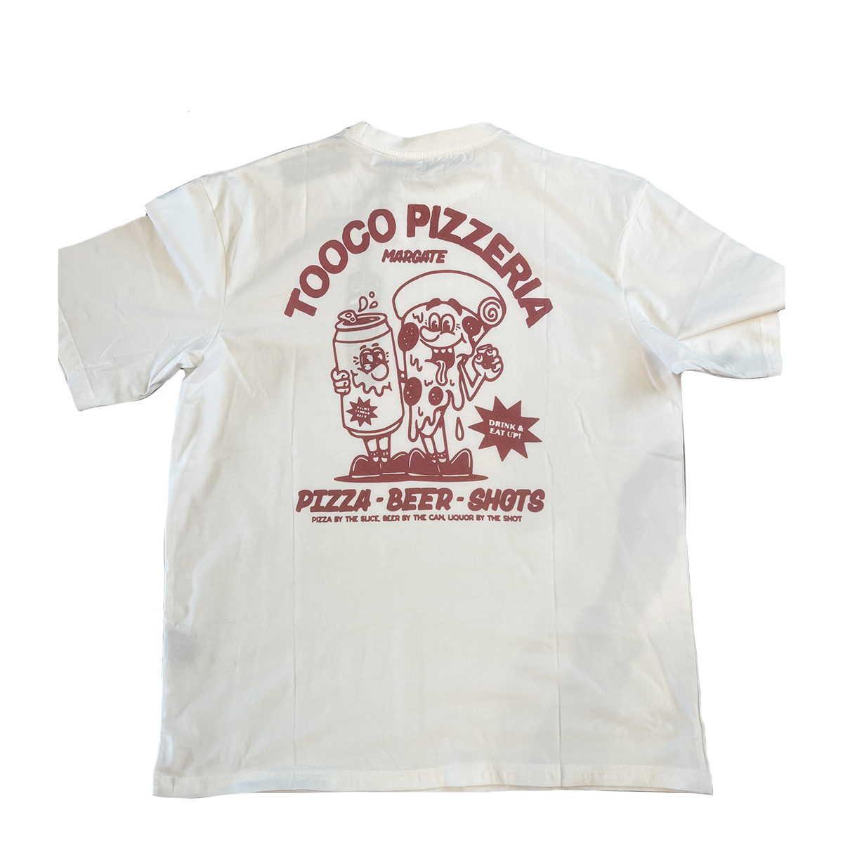 Tooco T-Shirt Tooco Pizzeria Off White - 4 Tooco T-Shirt Tooco Pizzeria Off White - 4