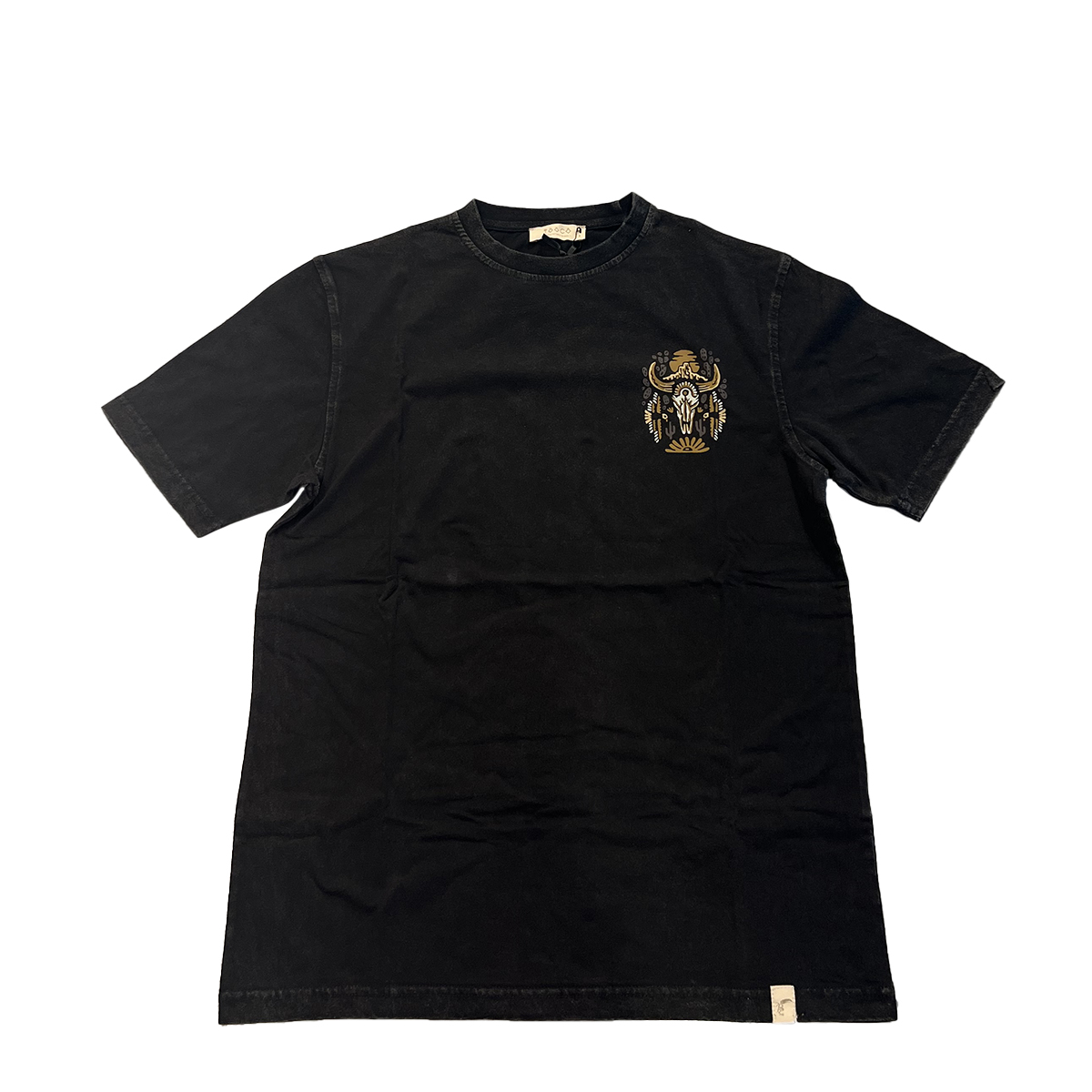 Tooco T-Shirt Skull Black Washed - 1