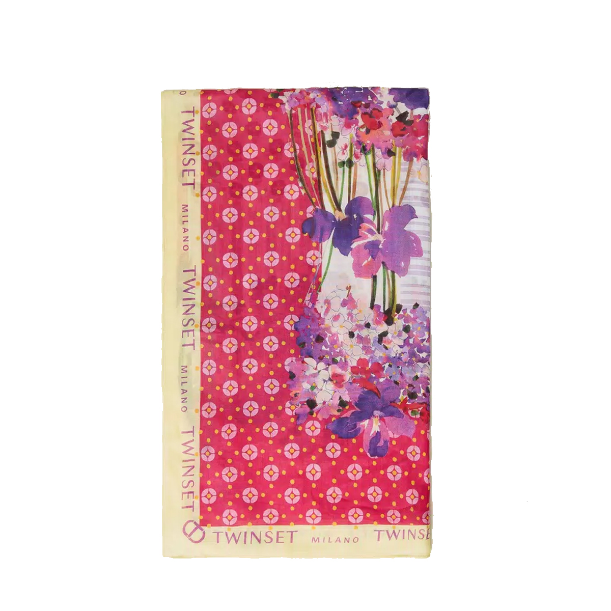 Twin Set Kefiah stampa Pois e Fiori - 1 Twin Set Kefiah stampa Pois e Fiori - 1