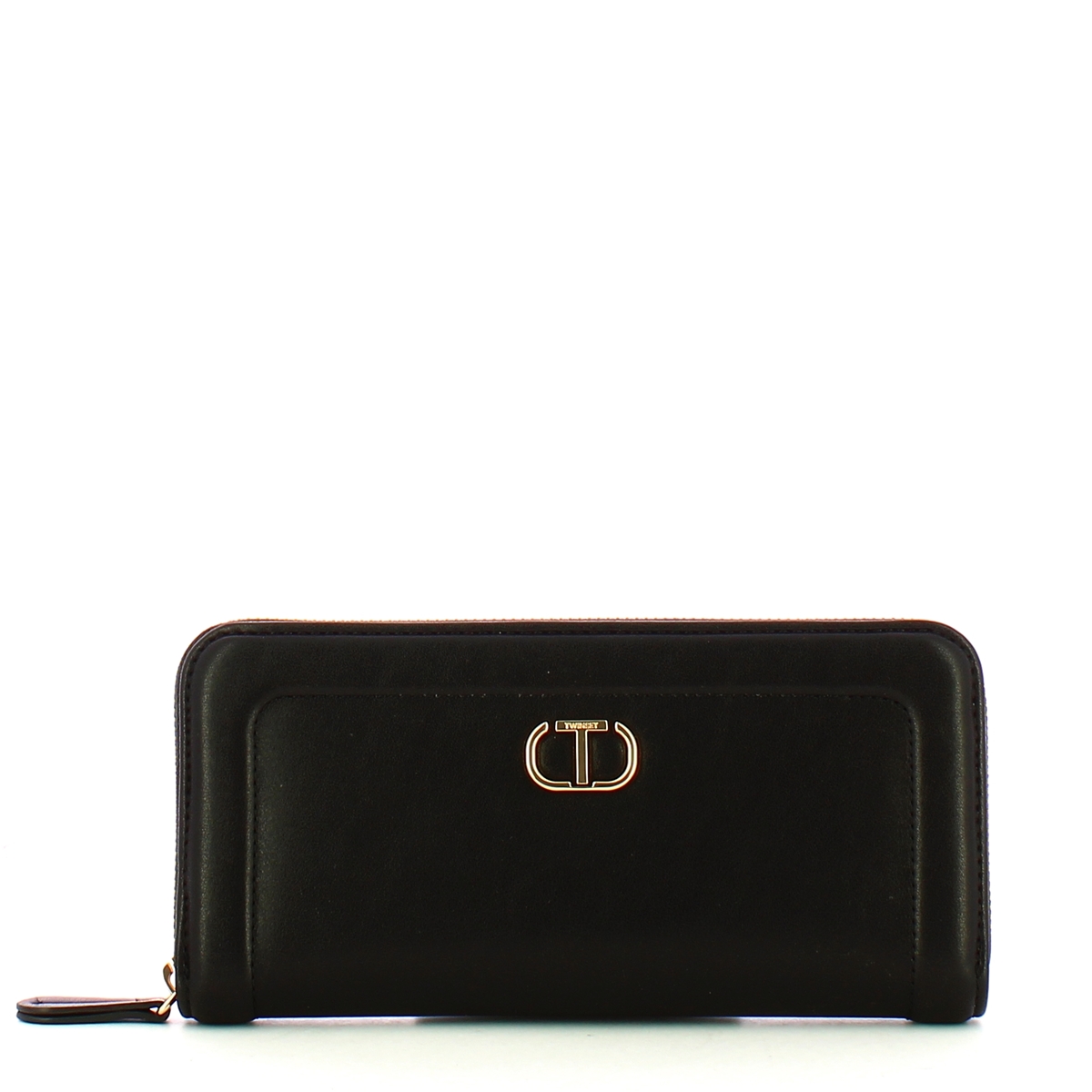 Twin Set Portafoglio Grande Zip Around Oval T Nero - 1 Twin Set Portafoglio Grande Zip Around Oval T Nero - 1