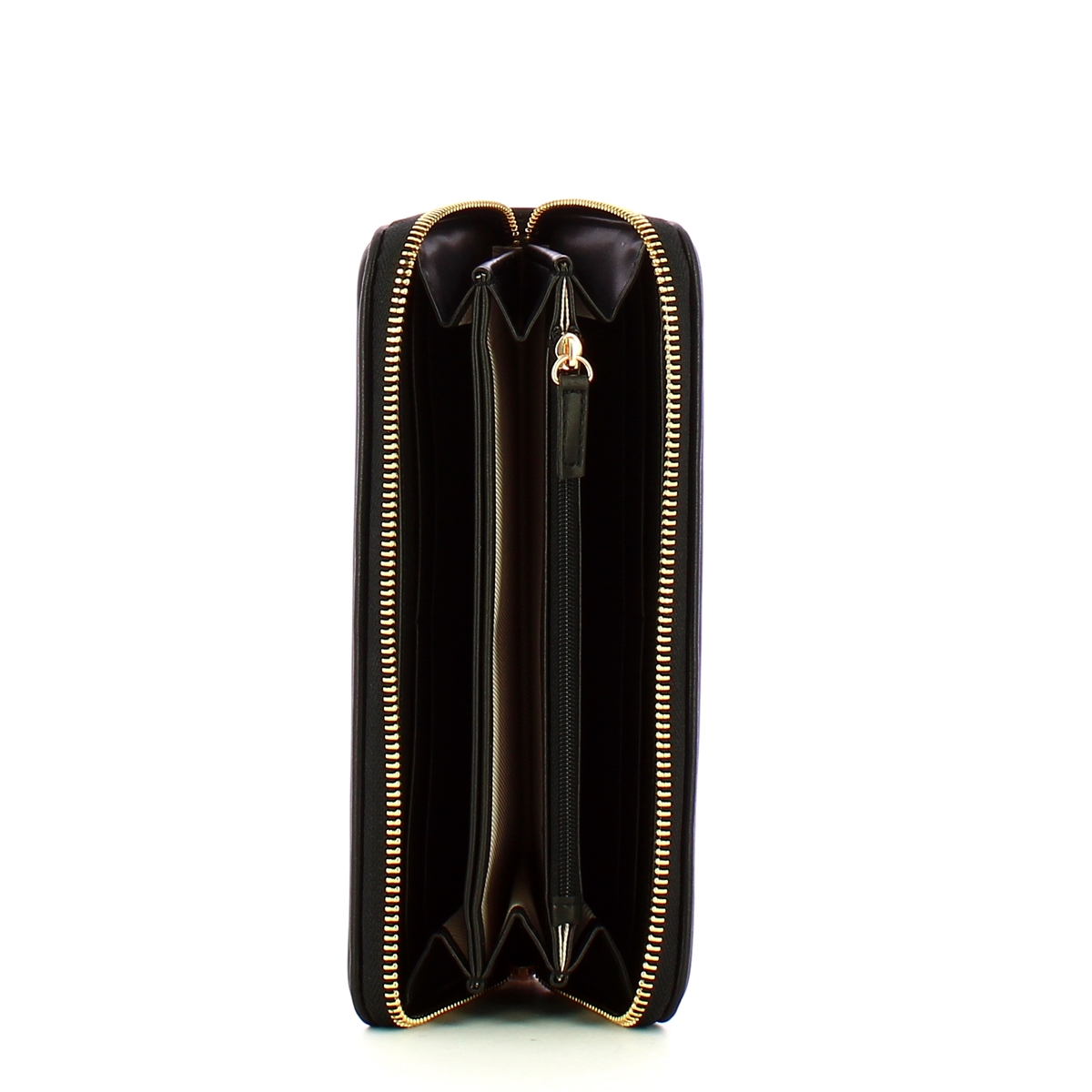 Twin Set Portafoglio Grande Zip Around Oval T Nero - 3 Twin Set Portafoglio Grande Zip Around Oval T Nero - 3