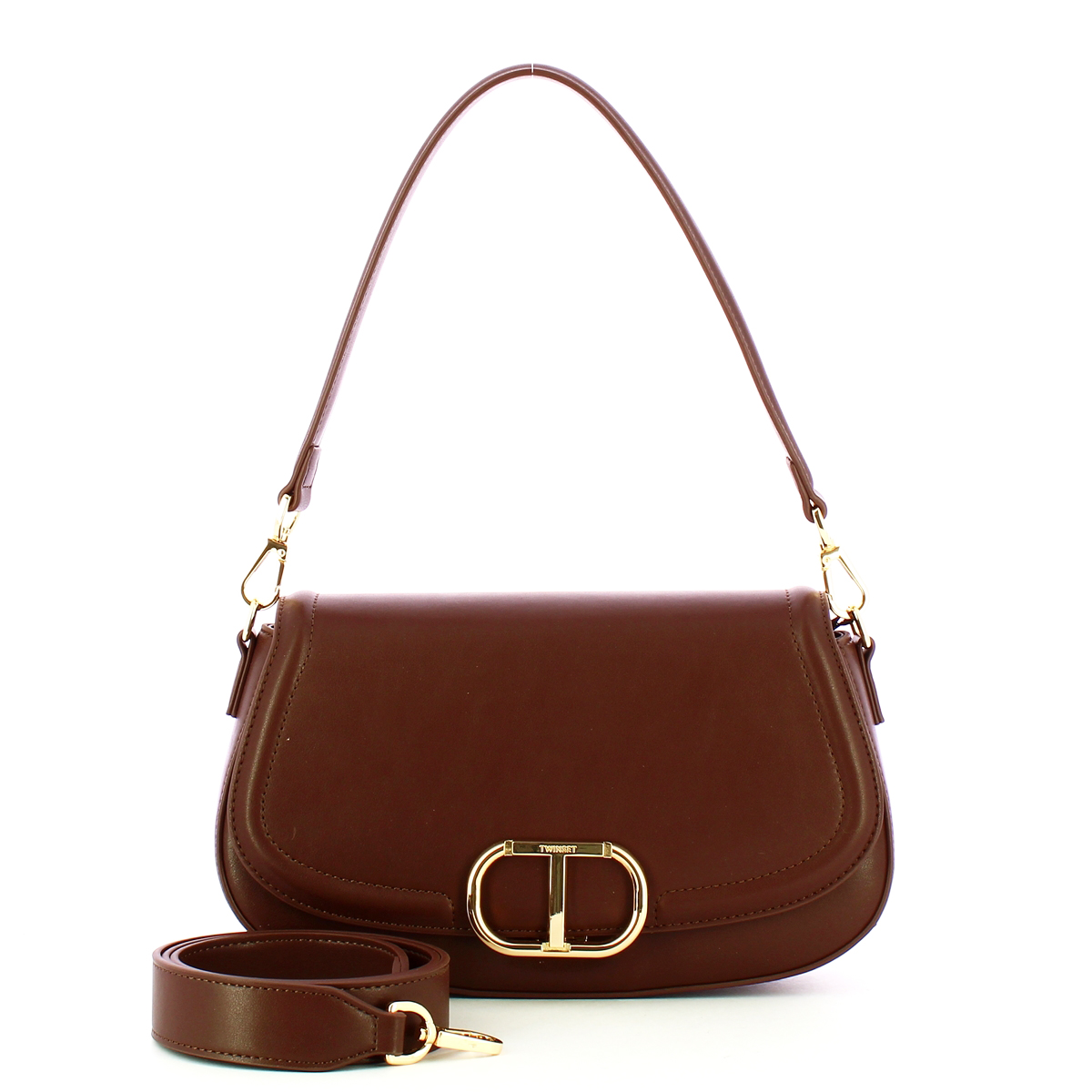 Twinset Brera Coffee Chocolate Crossbody Bag - 4 Twinset Brera Coffee Chocolate Crossbody Bag - 4