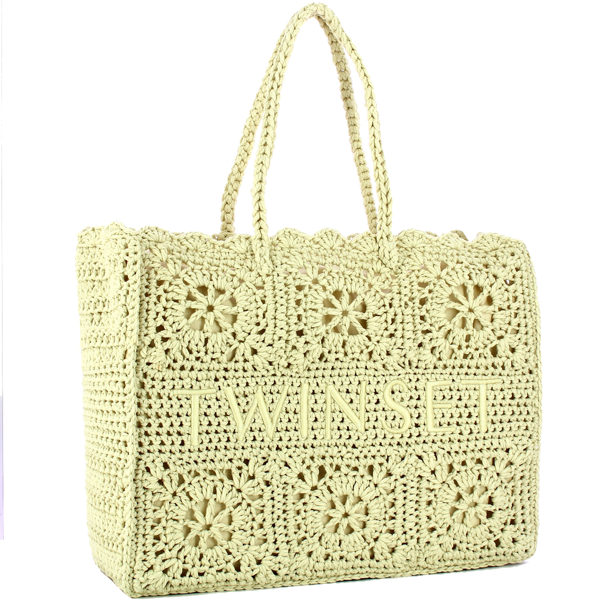 Twin Set Shopping Bag Bohemienne Delicate Beige - 2