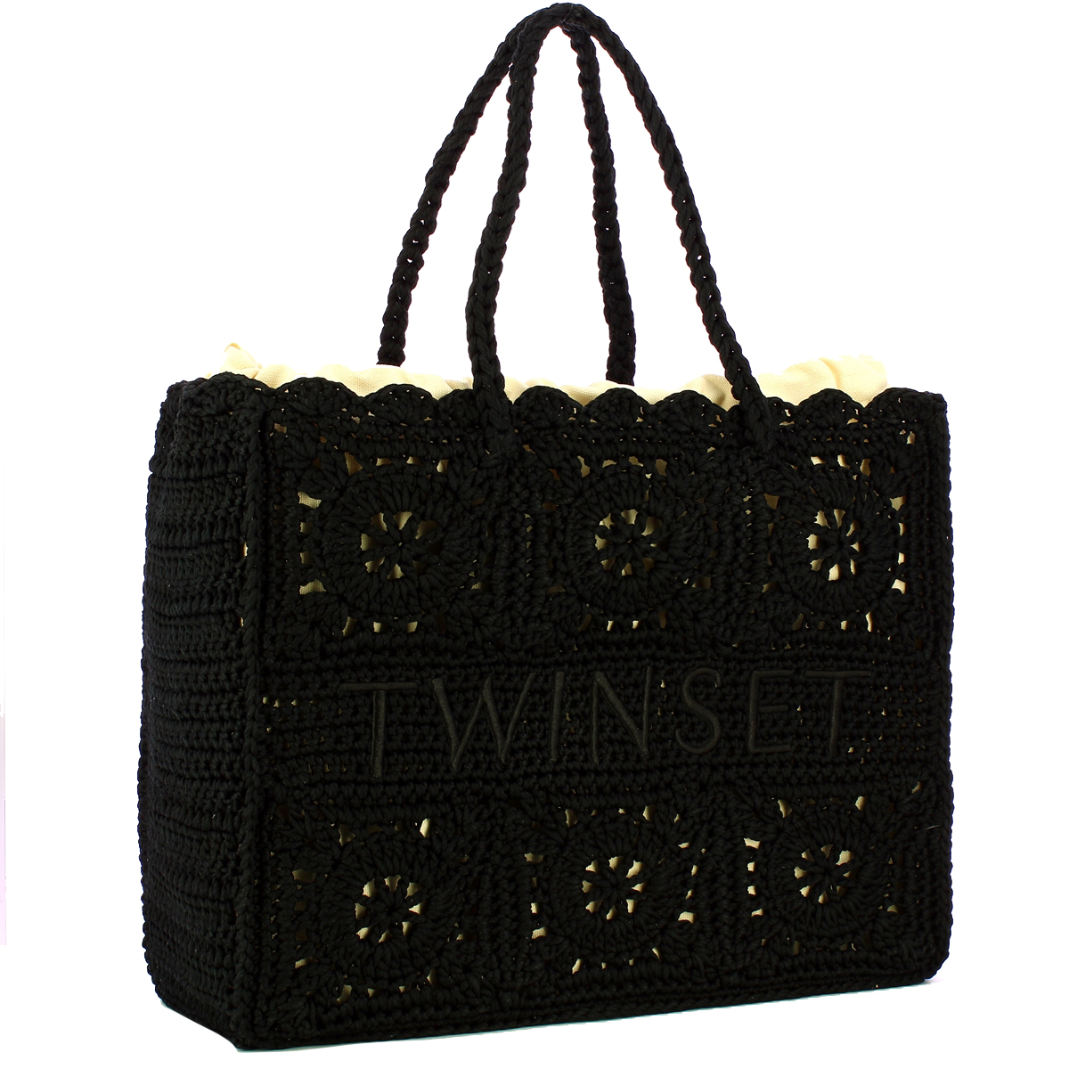 Twin Set Shopping Bag Bohemienne Nero - 2