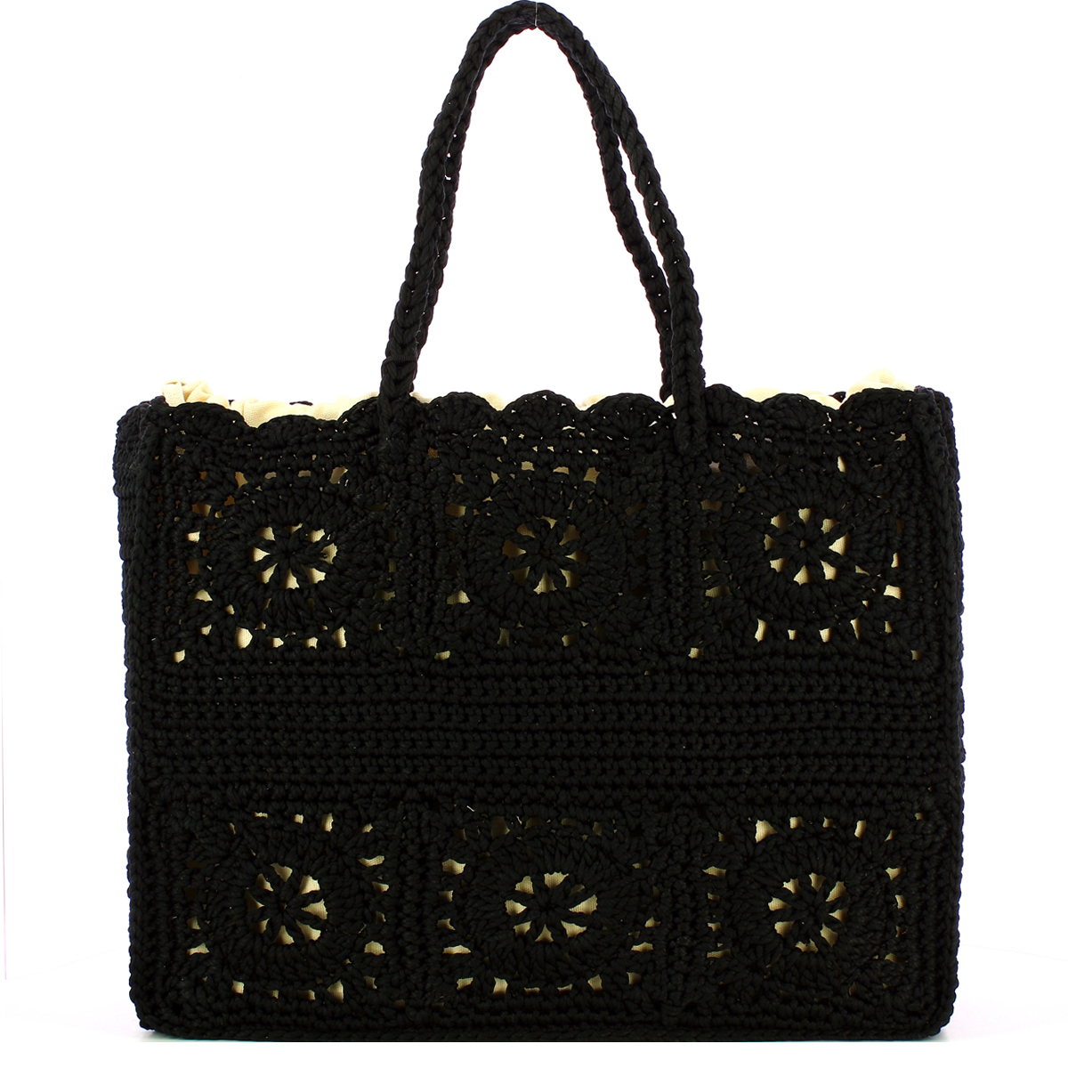 Twin Set Shopping Bag Bohemienne Nero - 3