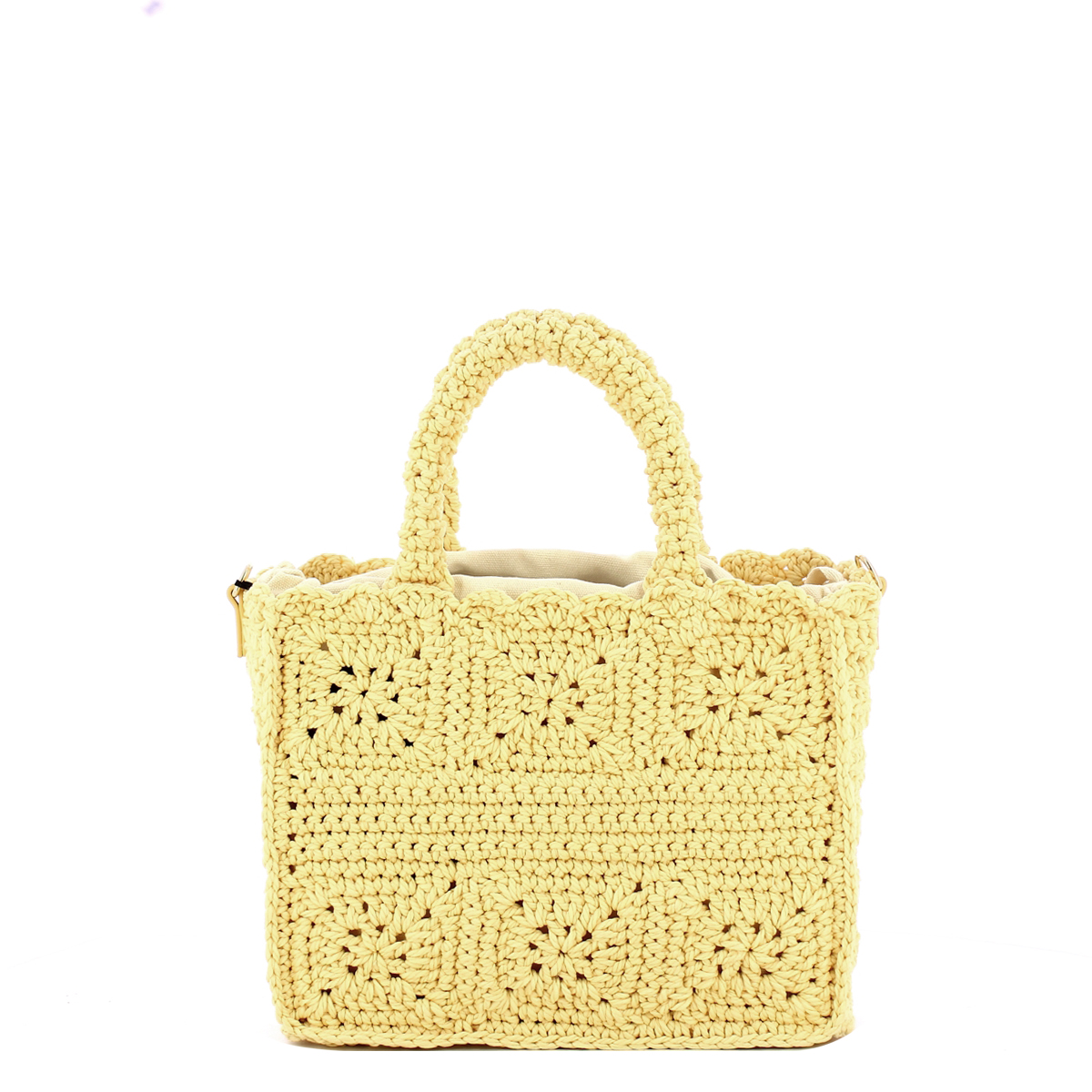 Twinset Shopping Bag piccola Bohemienne Pale Yellow - 3
