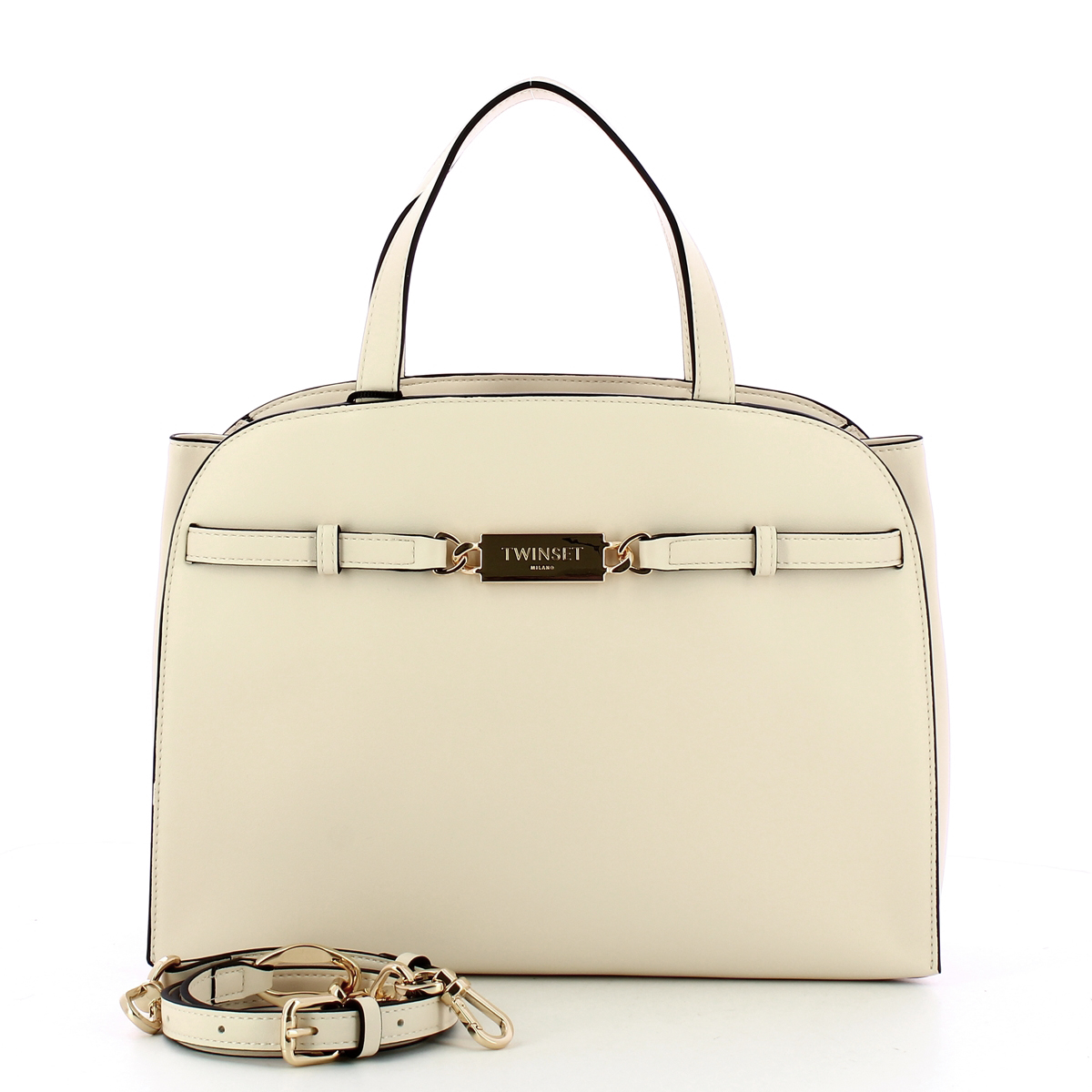 Twinset Borsa a mano Bauletto White Cream - 4 Twinset Borsa a mano Bauletto White Cream - 4