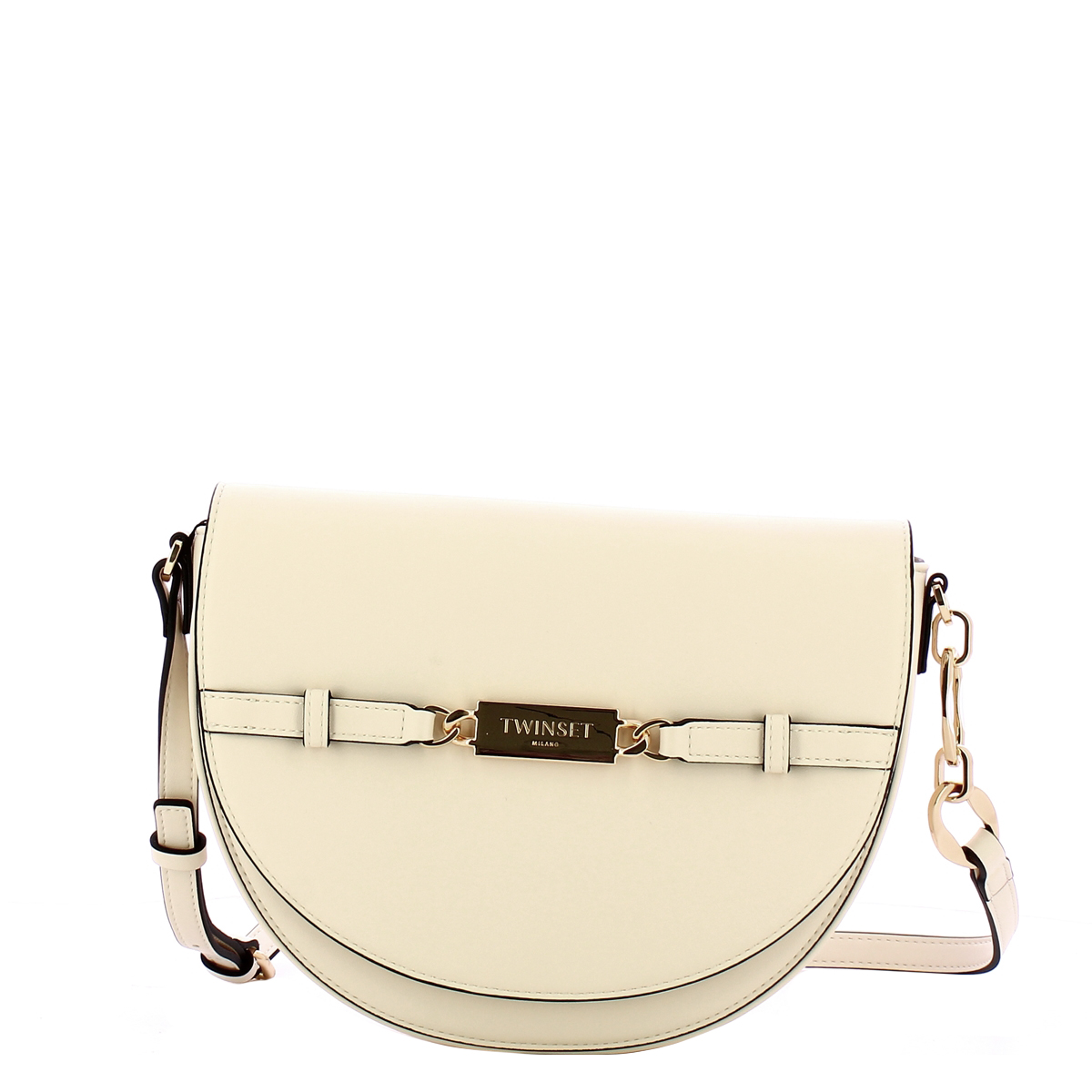 Twinset Borsa a tracolla Round White Cream - 1