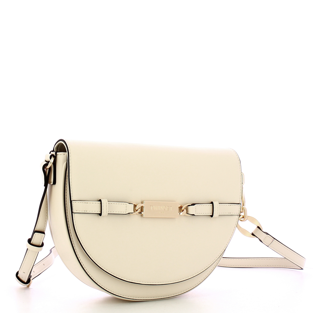 Twinset Borsa a tracolla Round White Cream - 2