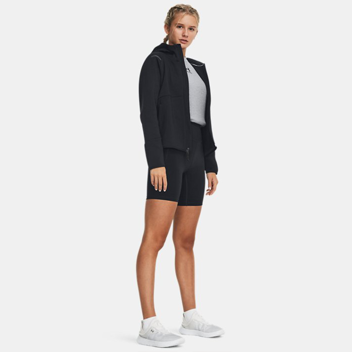 UNDE Felpa UA Unstoppable Fleece Ful Zip Black - 5 UNDE Felpa UA Unstoppable Fleece Ful Zip Black - 5