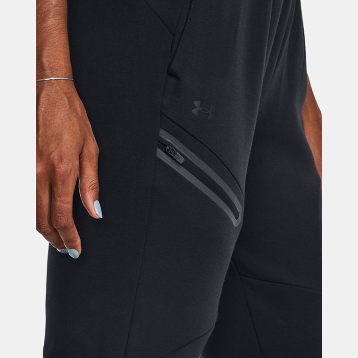 UNDE Pantaloni UA Unstoppable Fleece Black - 6