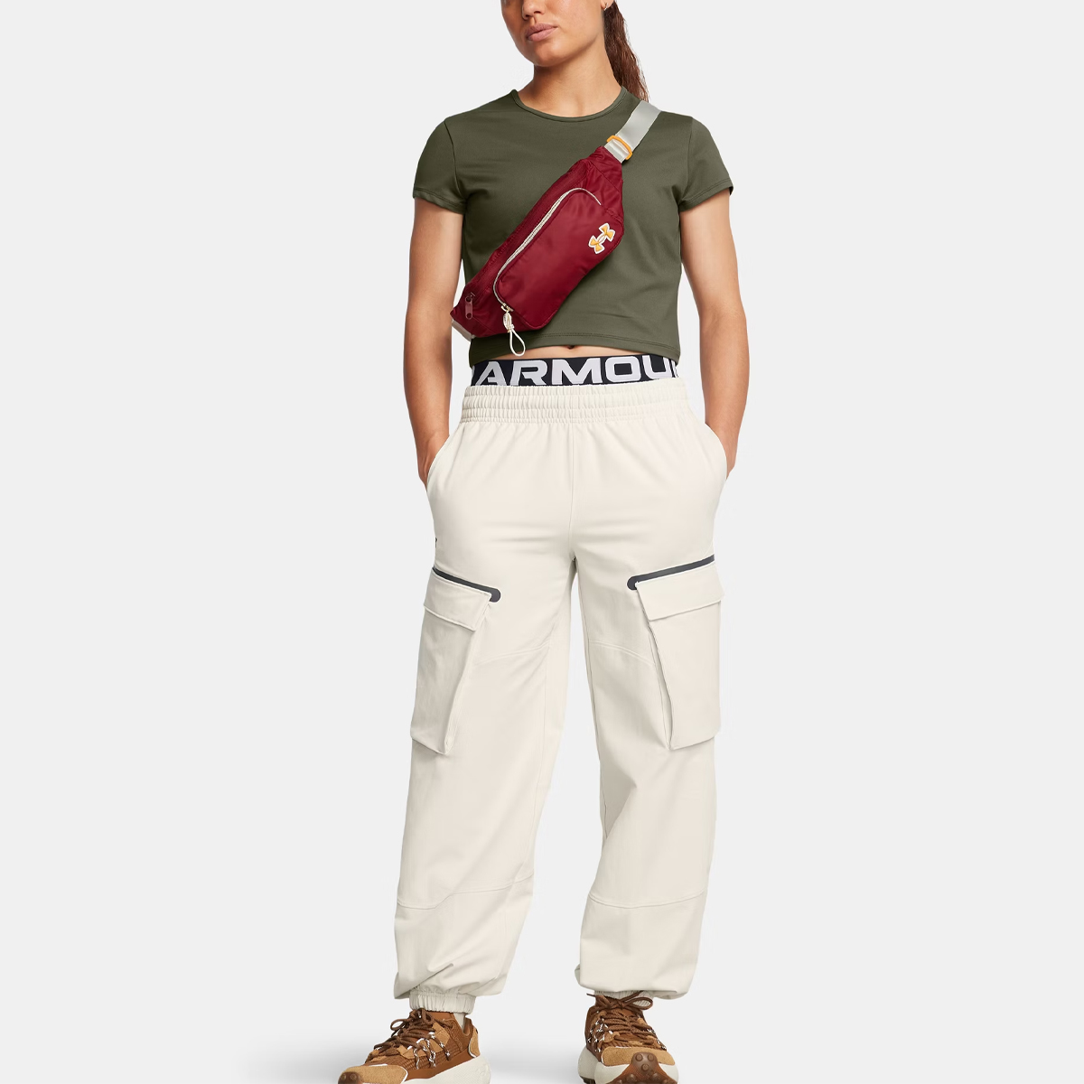 UNDE Pantaloni UA Unstoppable Cargo Summit White - 4