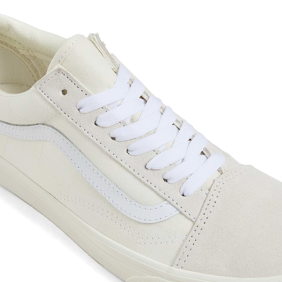 VANS Sneakers Old Skool Mono Checkerboard White - 4