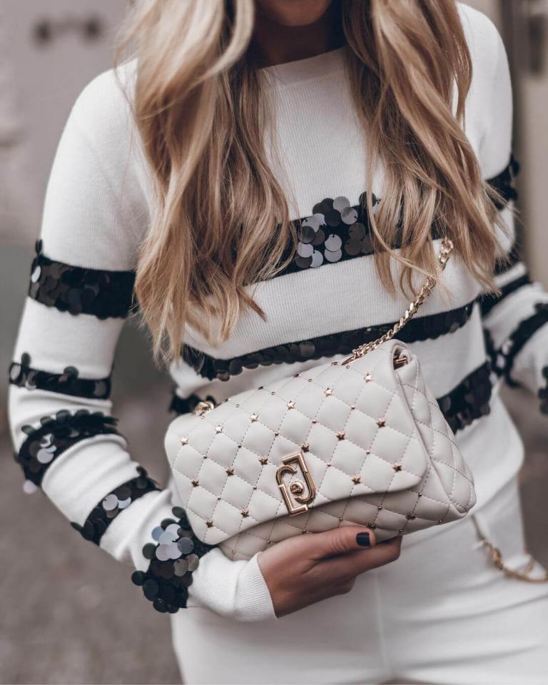 borse e accessori total white
