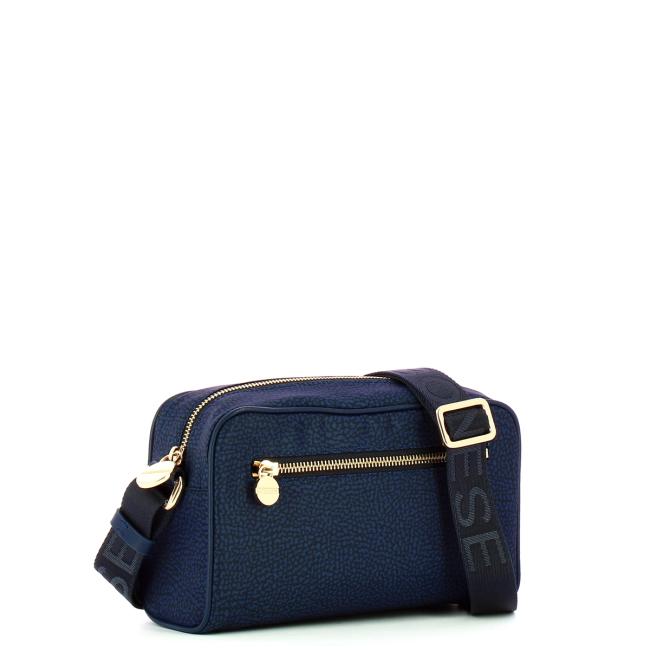 Borbonese Tracollina Small in Nylon Riciclato Blu - 2