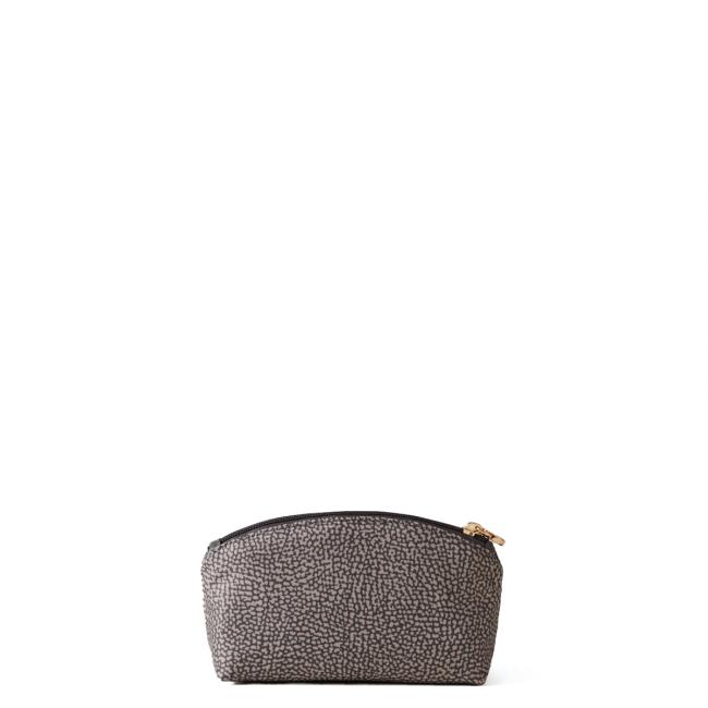 Borbonese Busta Small in tessuto riciclato Clay Grey - 3