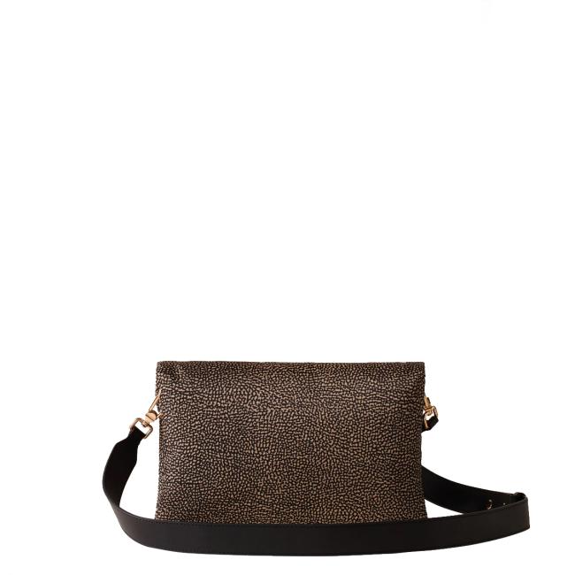 Borbonese Bouche Tracolla Small OP Naturale Nero - 3