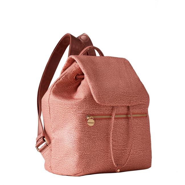 Borbonese Medium Lipstick Recycled Nylon Backpack - 2