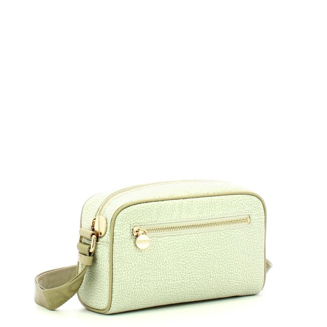 Borbonese Small Kaki Recycled Nylon Camer Bag - 2