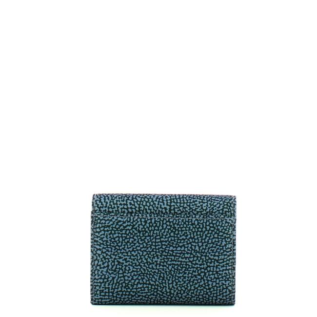 Borbonese Denim Medium Wallet with RFID made of Recycled Nylon - 2