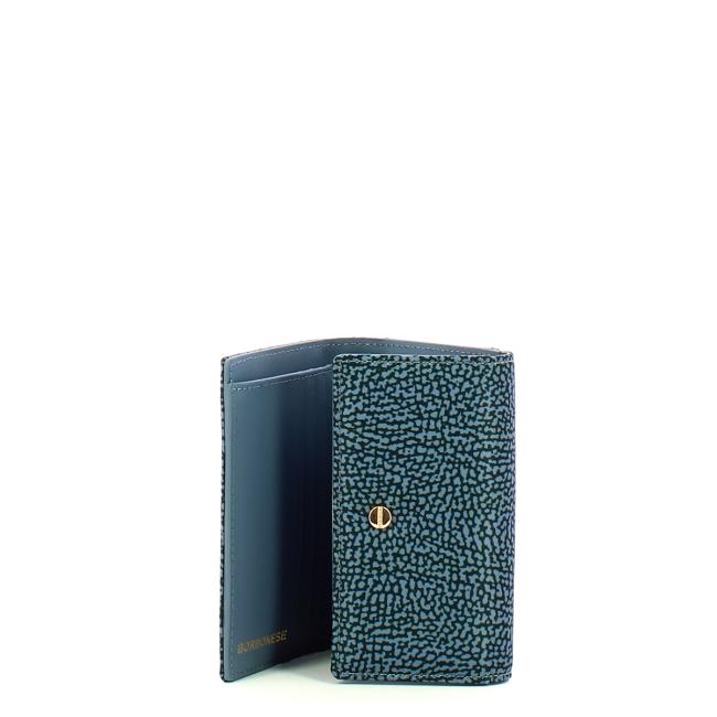 Borbonese Denim Medium Wallet with RFID made of Recycled Nylon - 3