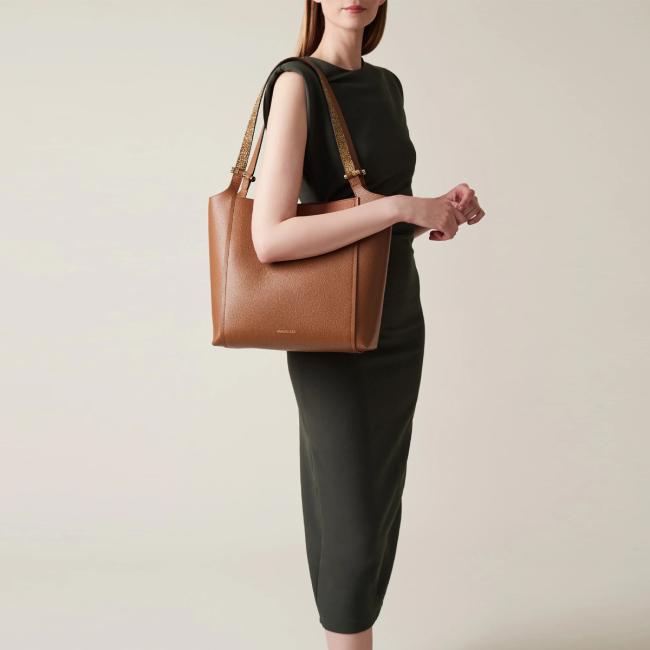 Borbonese Shopper Bolt Terracotta OP Naturale - 6