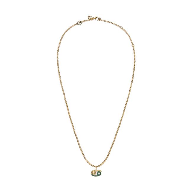 Coccinelle Collana Cancro Gold Petrolio - 1