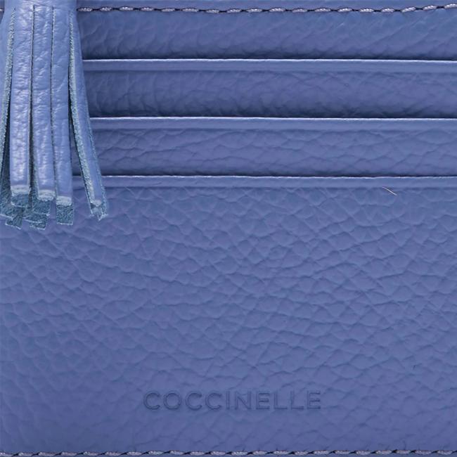 Coccinelle Bustina Porta Carte di Credito con nappina Azul - 3