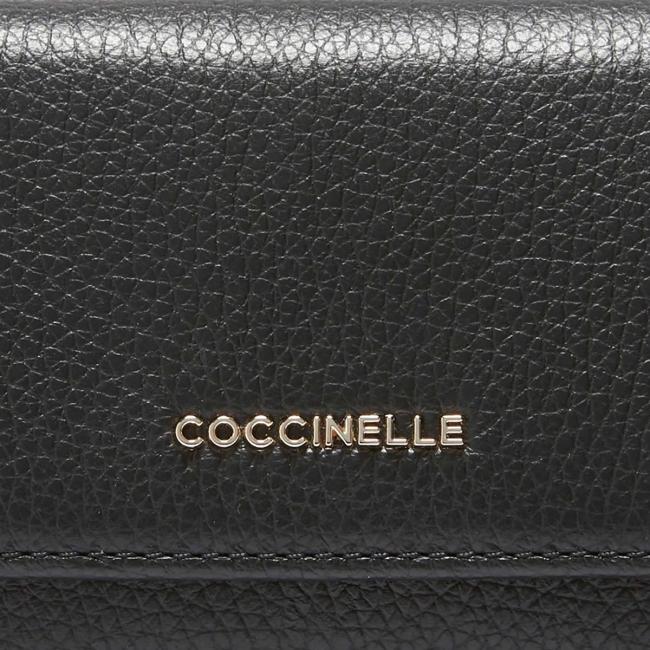 Coccinelle Portafoglio Metallic Soft Noir - 3