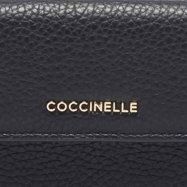 Coccinelle Portafoglio Metallic Soft piccolo Noir - 3