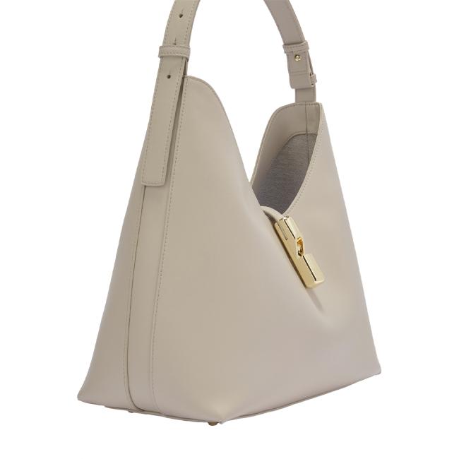 Furla Borsa a spalla Goccia M Vaniglia - 6