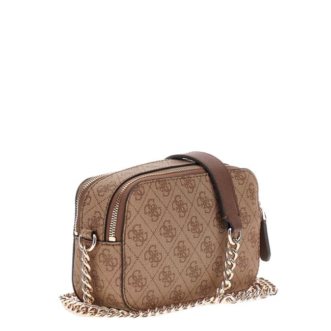 Guess Camera Bag Noelle Latte Logo Brown - 2