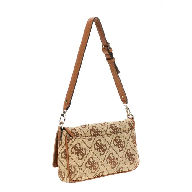 Guess Borsa a spalla Circle Flap Latte Logo - 3