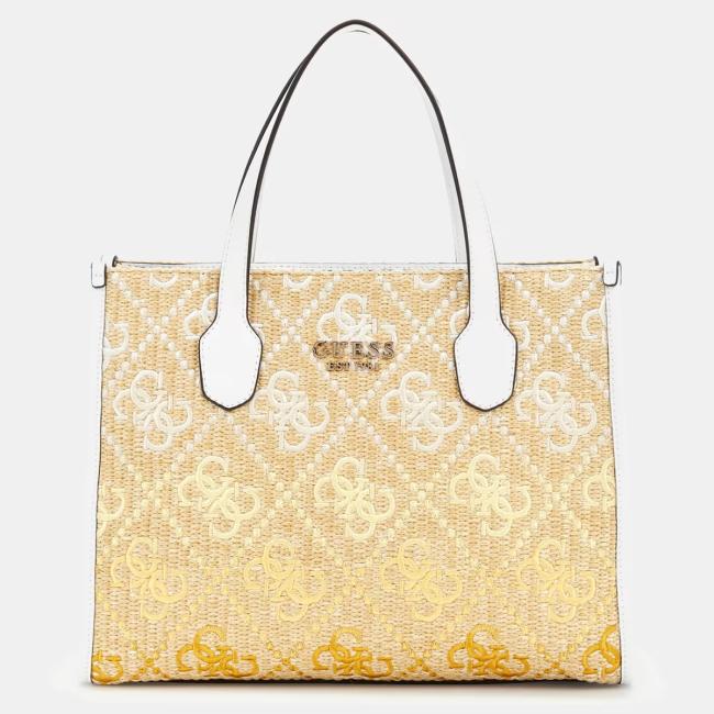 Guess Borsa a mano Silvana 4G Cornsilk Logo - 1