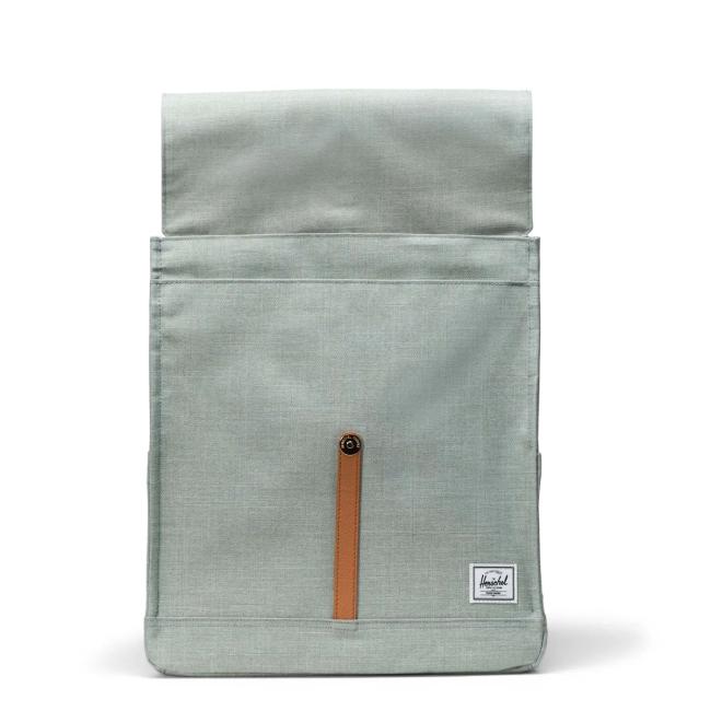 Herschel Supply Zaino City Mid 14.0 Iceberg Green Crosshatch - 2