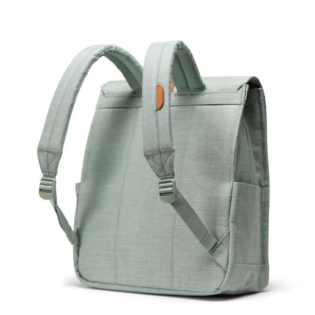 Herschel Supply Zaino City Mid 14.0 Iceberg Green Crosshatch - 4