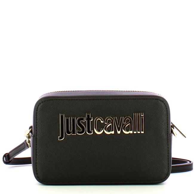 Just Cavalli Camera Bag Metal Lettering Black - 1