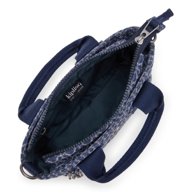 Kipling Borsa a mano Ritta Mini Signature Denim - 4