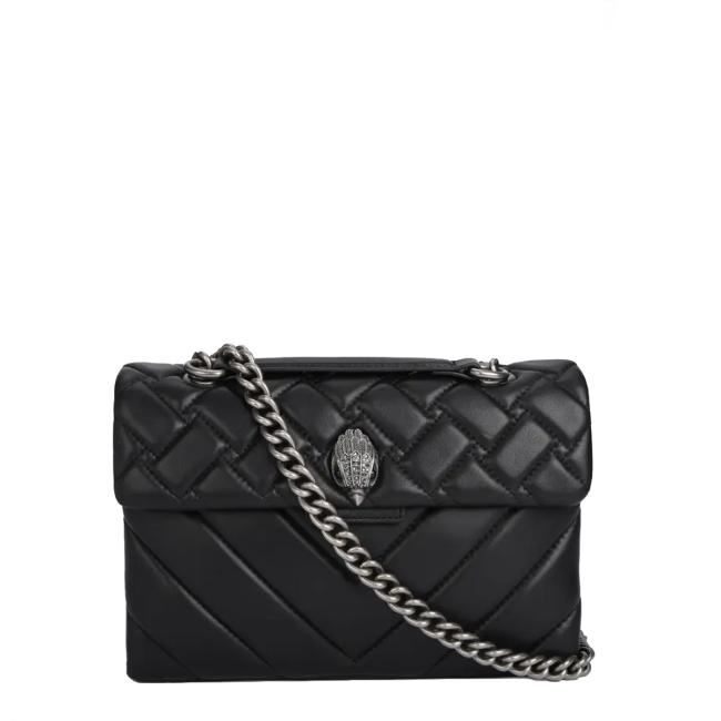 KUGE Borsa a spalla Kensington Bag Large Black Comb - 1