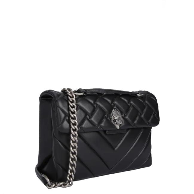 KUGE Borsa a spalla Kensington Bag Large Black Comb - 3