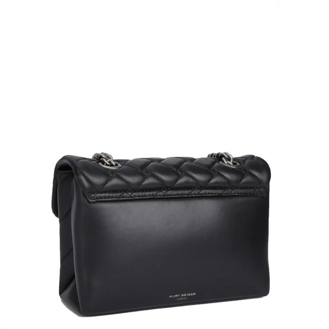 KUGE Borsa a spalla Kensington Bag Large Black Comb - 4