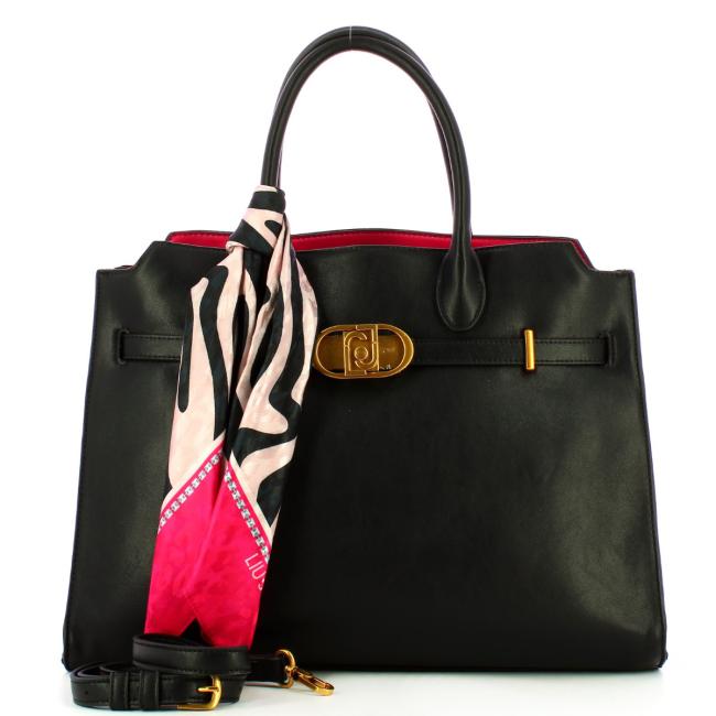 Liu Jo Borsa a mano Large con foulard Nero - 4