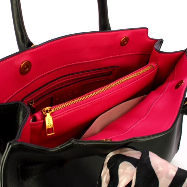 Liu Jo Borsa a mano Large con foulard Nero - 5