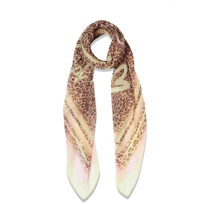 Liu Jo Foulard con stampa animalier Pale Yellow - 1
