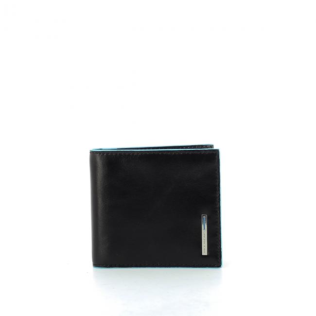 Men wallet w. money clip Blue Square-NERO-UN Men wallet w. money clip Blue Square-NERO-UN
