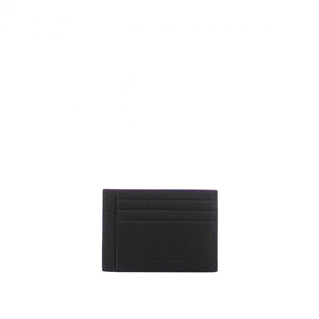 Pocket credit card pouch Black Square-NERO-UN Pocket credit card pouch Black Square-NERO-UN