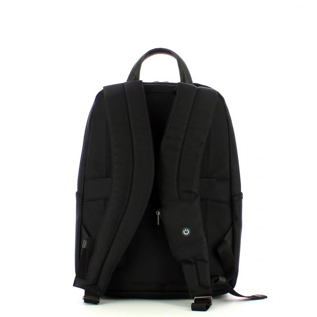 Piquadro Zaino Porta PC Brief 2 14.0 in tessuto riciclato con Luce LED - 3